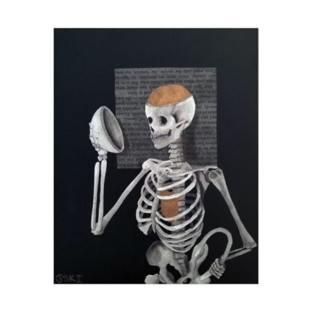 Mind Over Matter | Skeleton Art Print