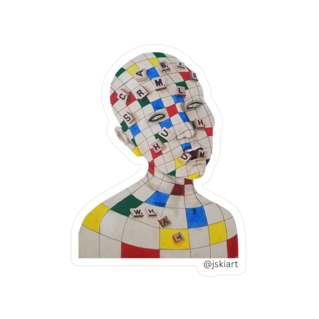 Scrambled | Vinyl Art Sticker