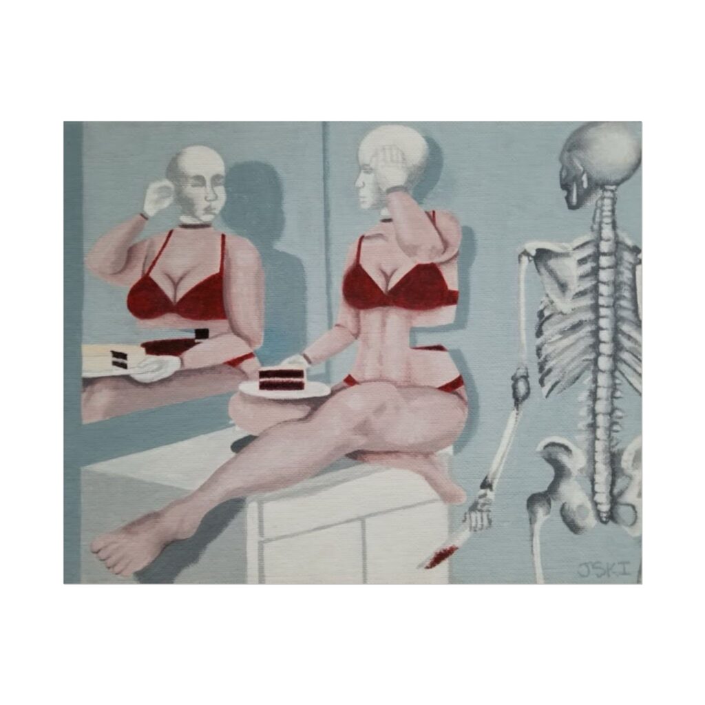 A Slice of Red Velvet Waist | Art Print